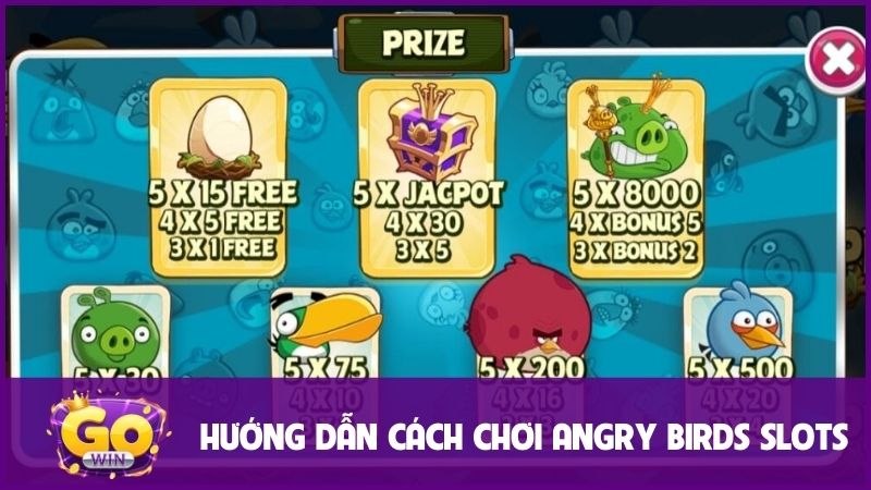 Angry Birds Slots - Hướng Dẫn Chi Tiết Nhận Ngay 64 Củ 3 Hướng dẫn cách chơi chi tiết của Angry Birds Slots